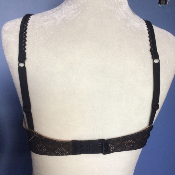 Luleh Black Padded Lace Bra - Picture 3 of 5